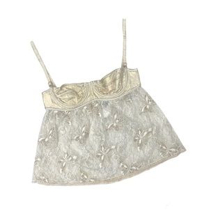 D&G Gold Lace Bustier Top✨